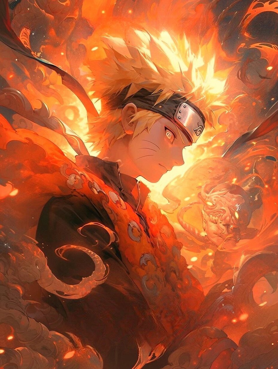火影忍者丨漩涡鸣人超帅壁纸十张 我也变强了,为了成为火影,为了不输