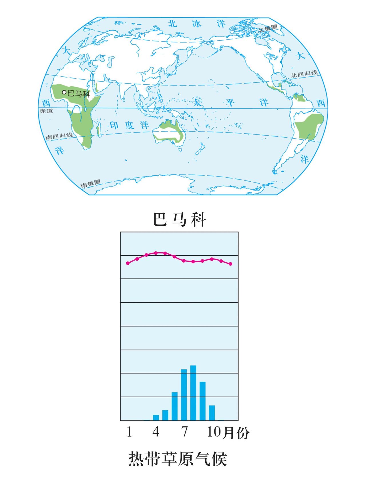 世界气候类型直方图图片