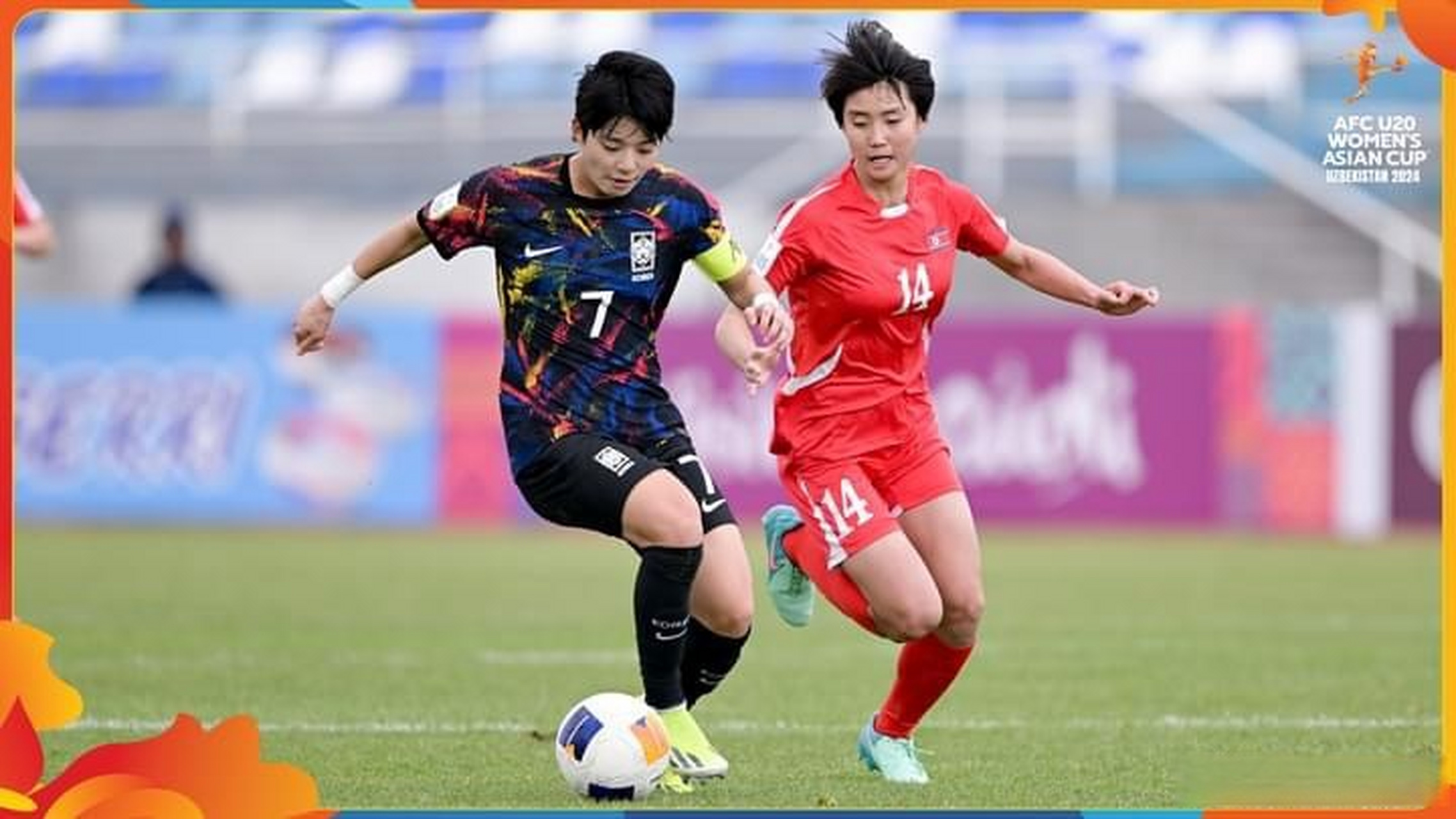 韩国女足# 差距显而易见.