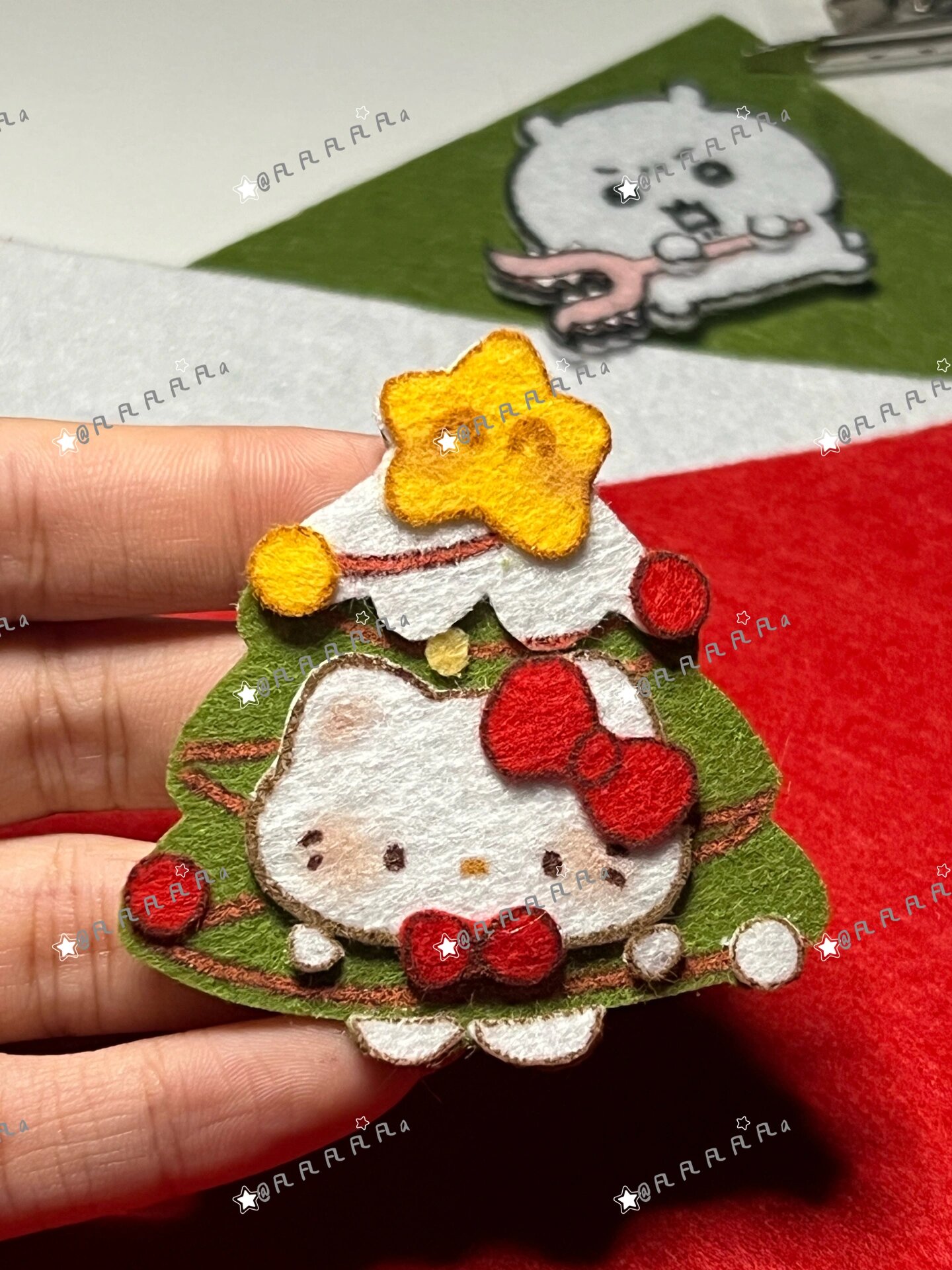 不织布|【圣诞第四弹】🎄kitty图纸来啦
