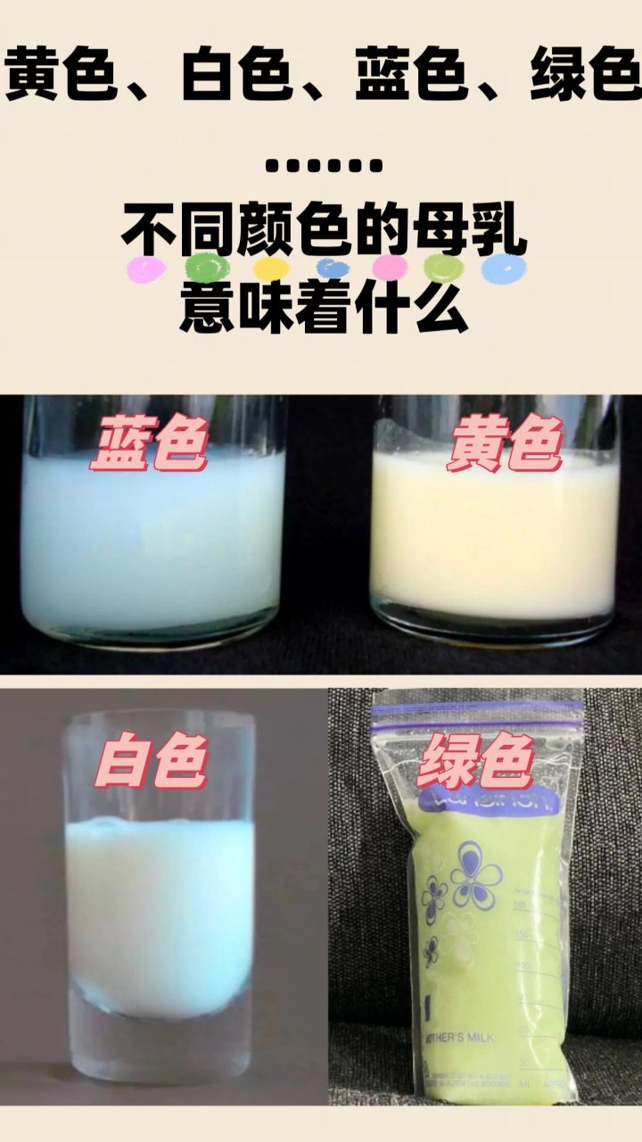 白色,黄色,绿色,不同颜色母乳意味着什么?