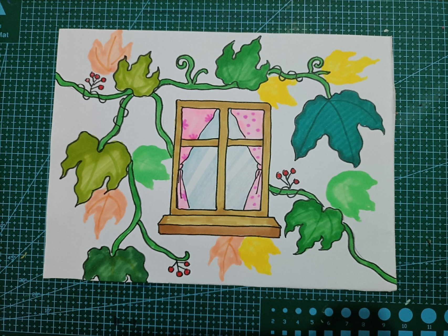 爬山虎儿童画简笔画 爬山虎儿童画简笔画