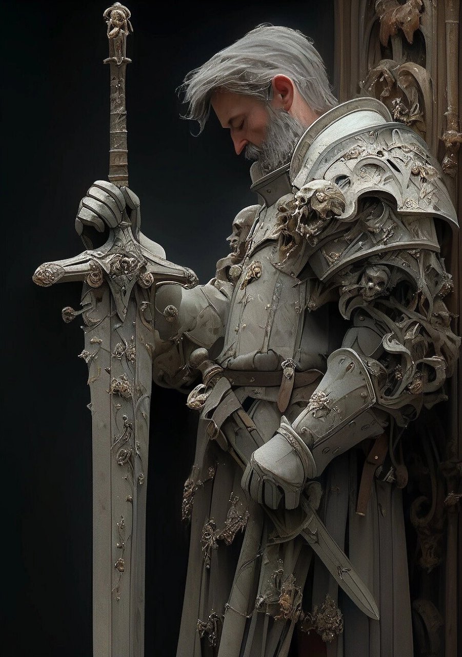 aigc中世纪盔甲骑士 以前玩过一个游戏叫infinity blade 中文名好像是