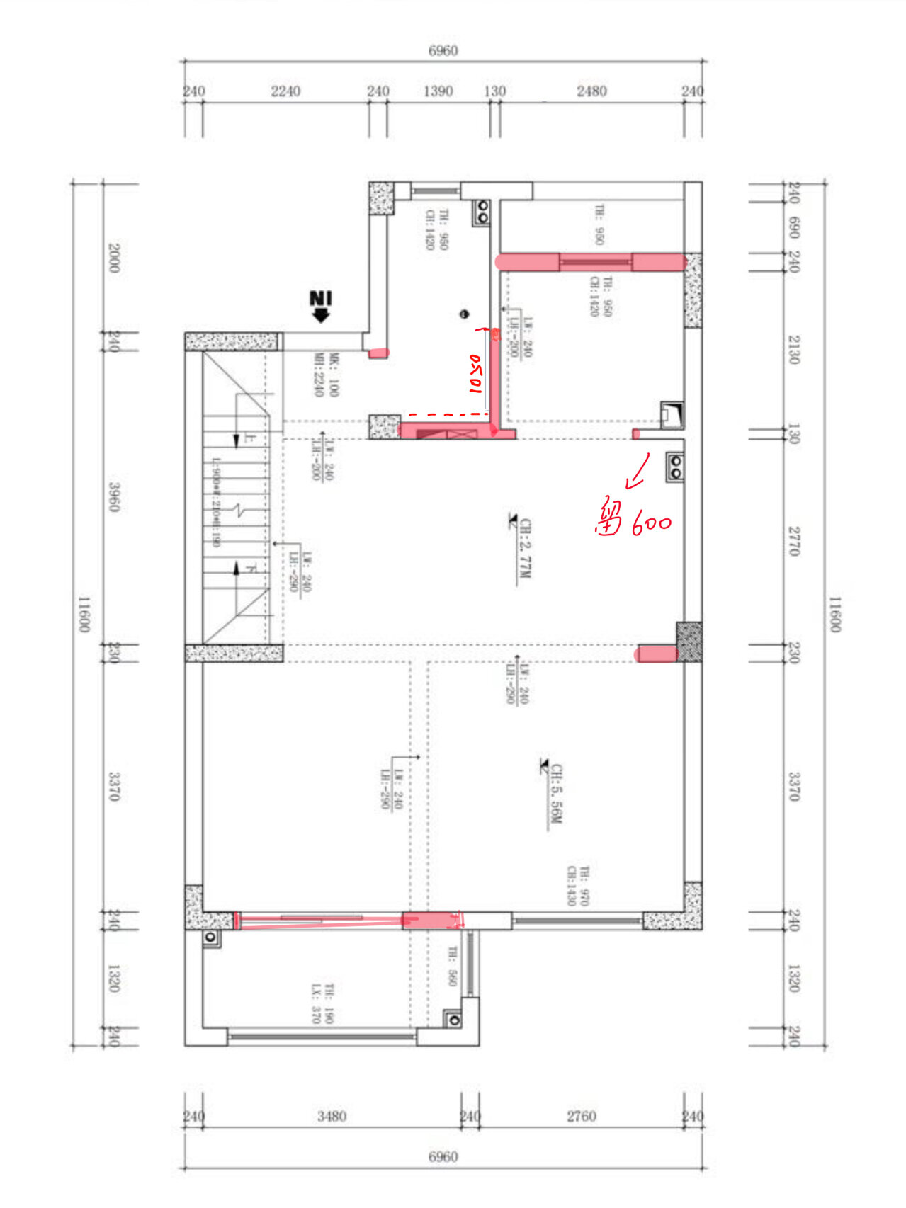 我的拆墙施工图怎么画