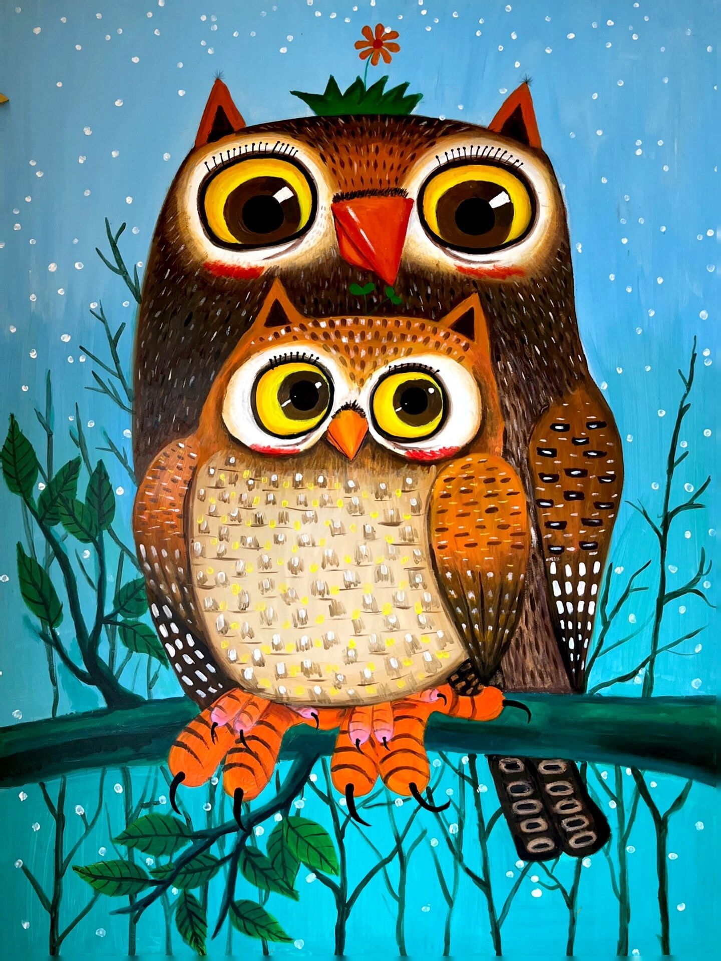 儿童有爱的水粉画高清图片纯分享