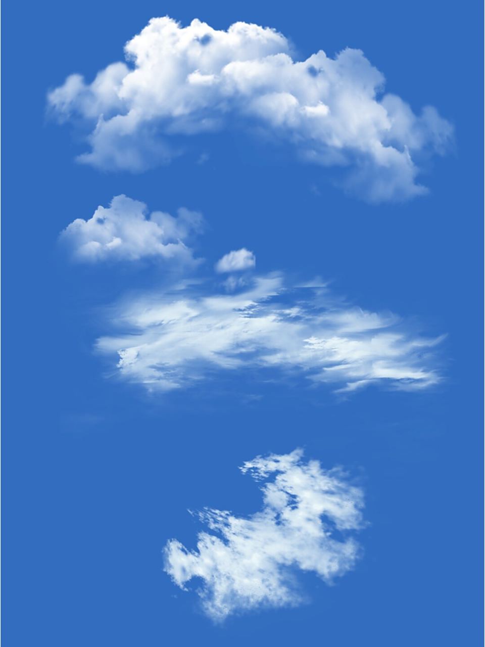 云朵白云云彩云雾云烟免扣png图案元素 ps影楼后期合成素材 	 素材