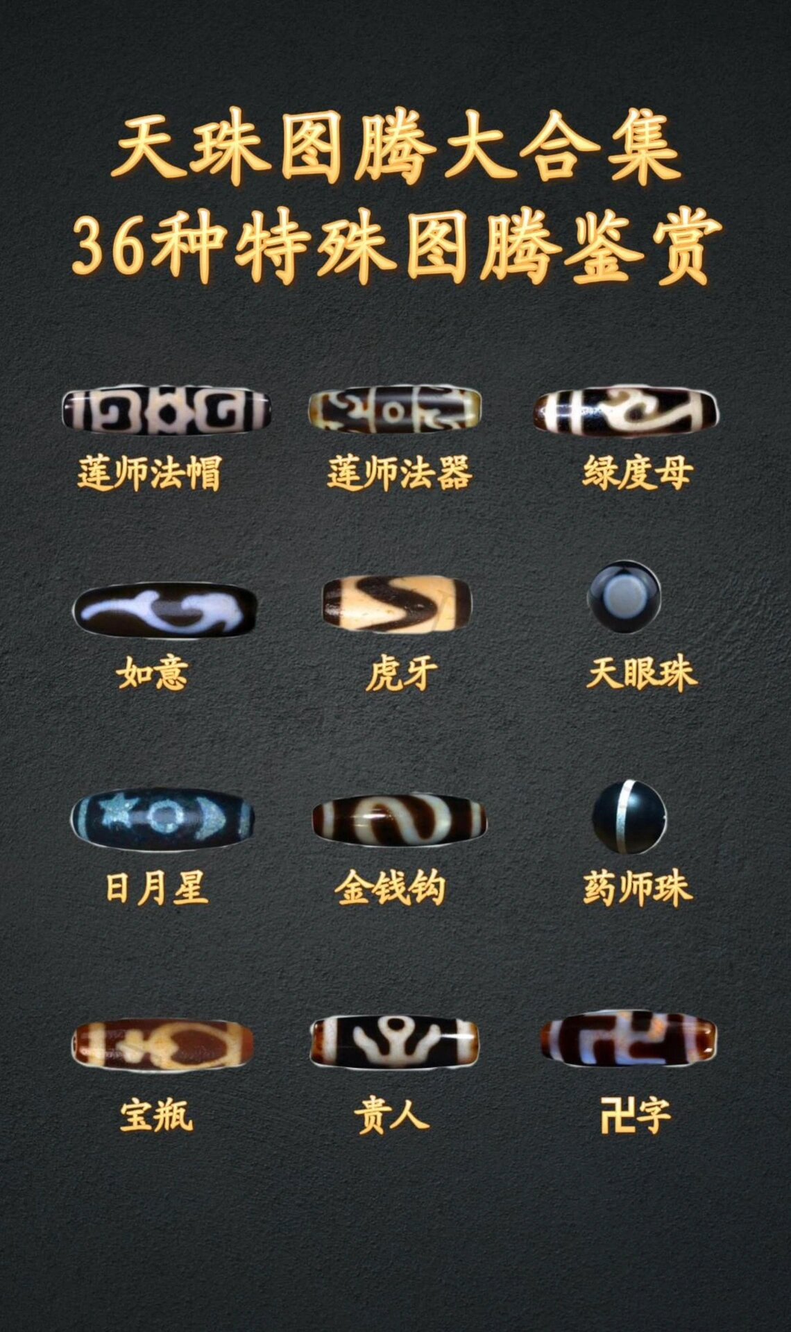 36种特殊图腾天珠图鉴