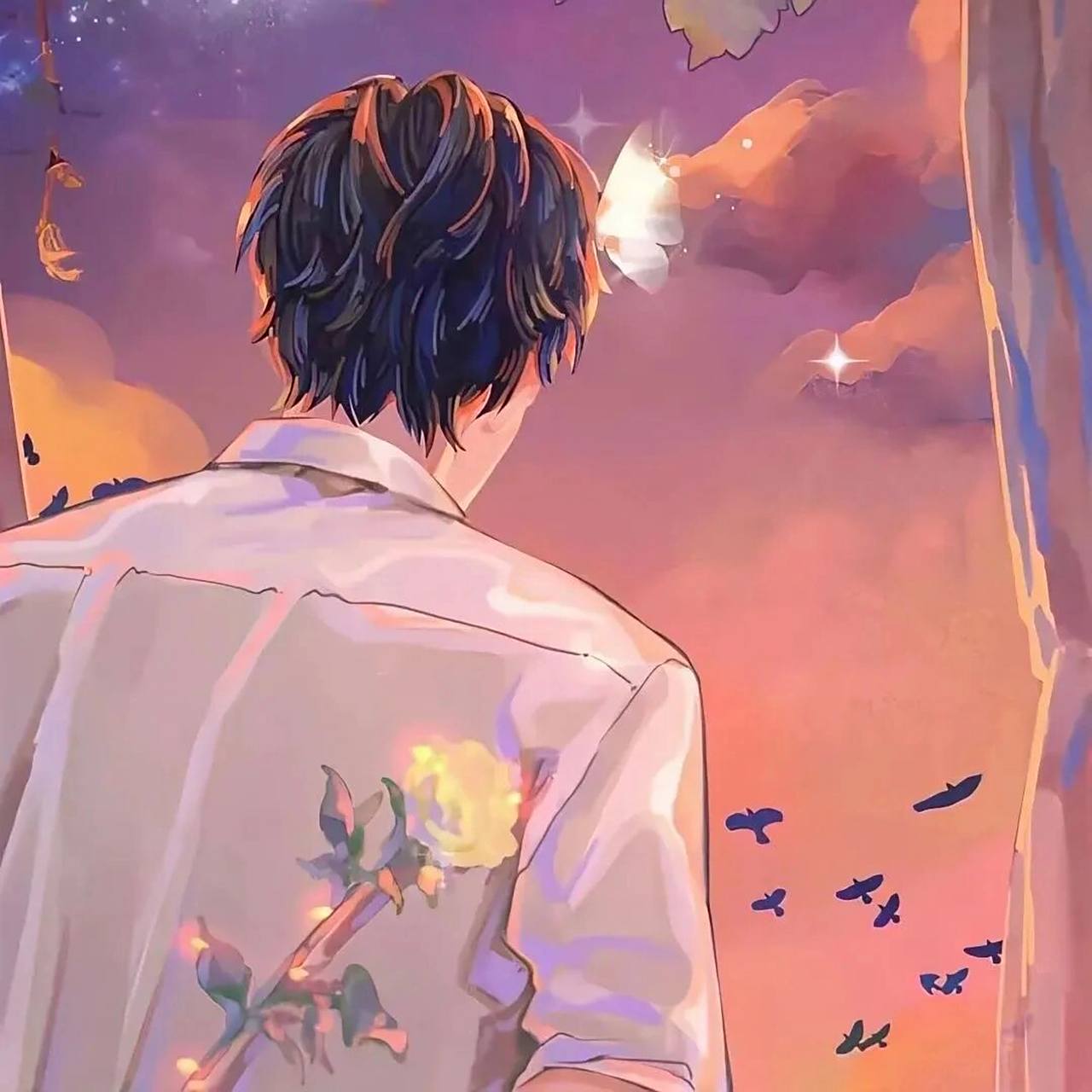 情头系列之《动漫背影系列》 回来更新啦,额,最近要期末考,更新可能得