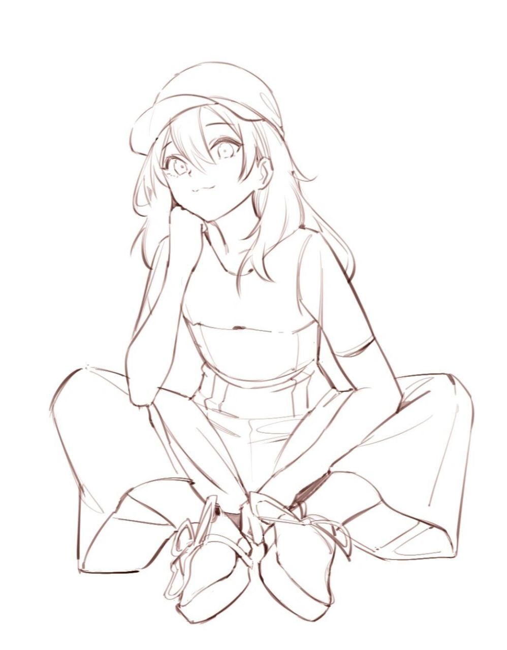 漫画人物线稿绘画参考素材,适合临摹! 海量线稿素材分享给大家!