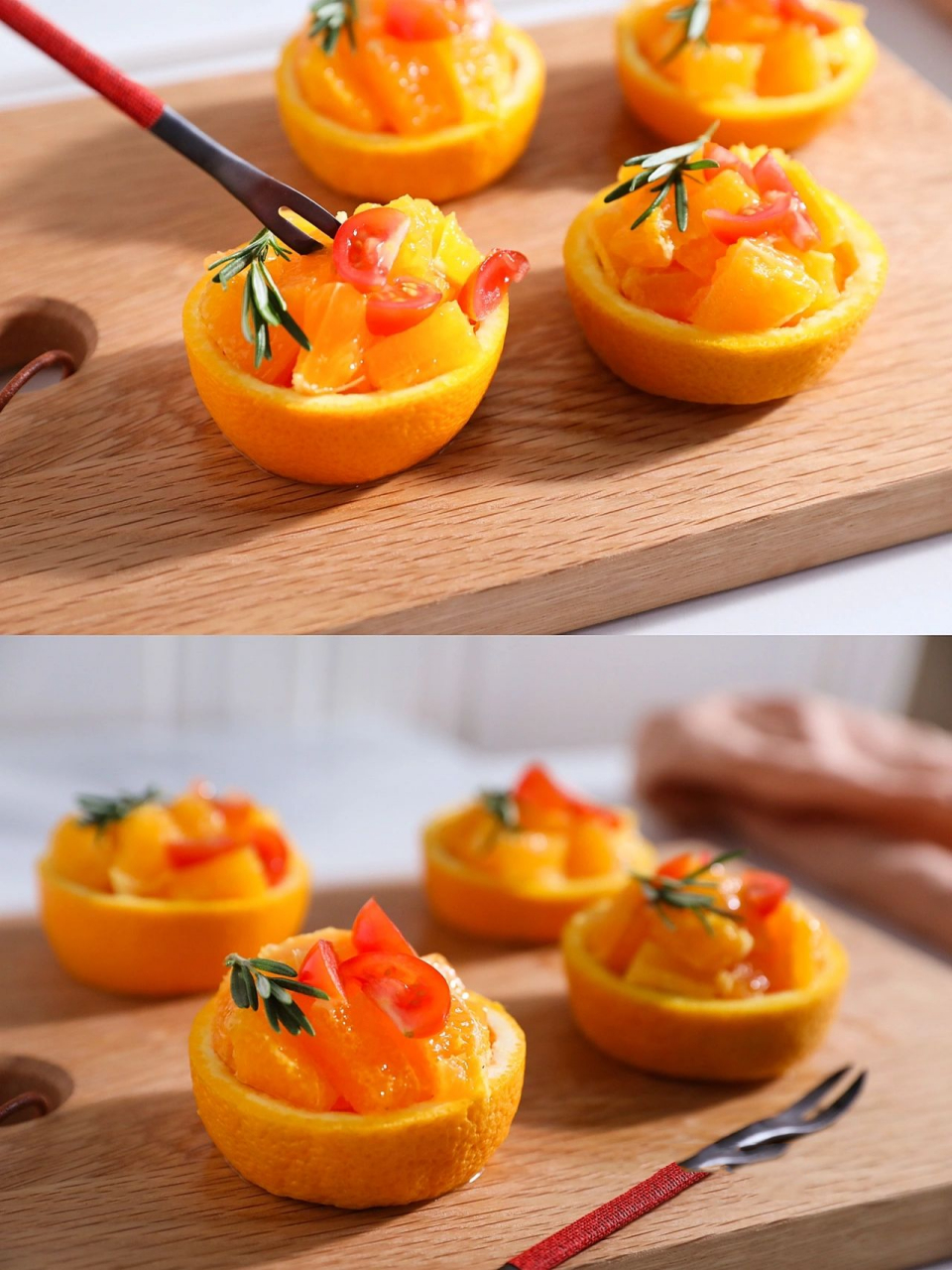 一款做法简单的高颜值橙子果盘! 家里来的客人都说好看又好吃!