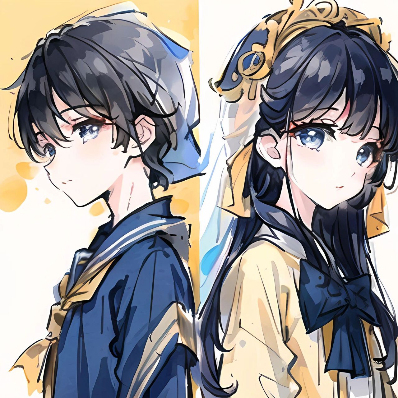 情头  |  柔和的淡黄色头像,初恋般的浪漫 淡黄色是一种温柔而具有