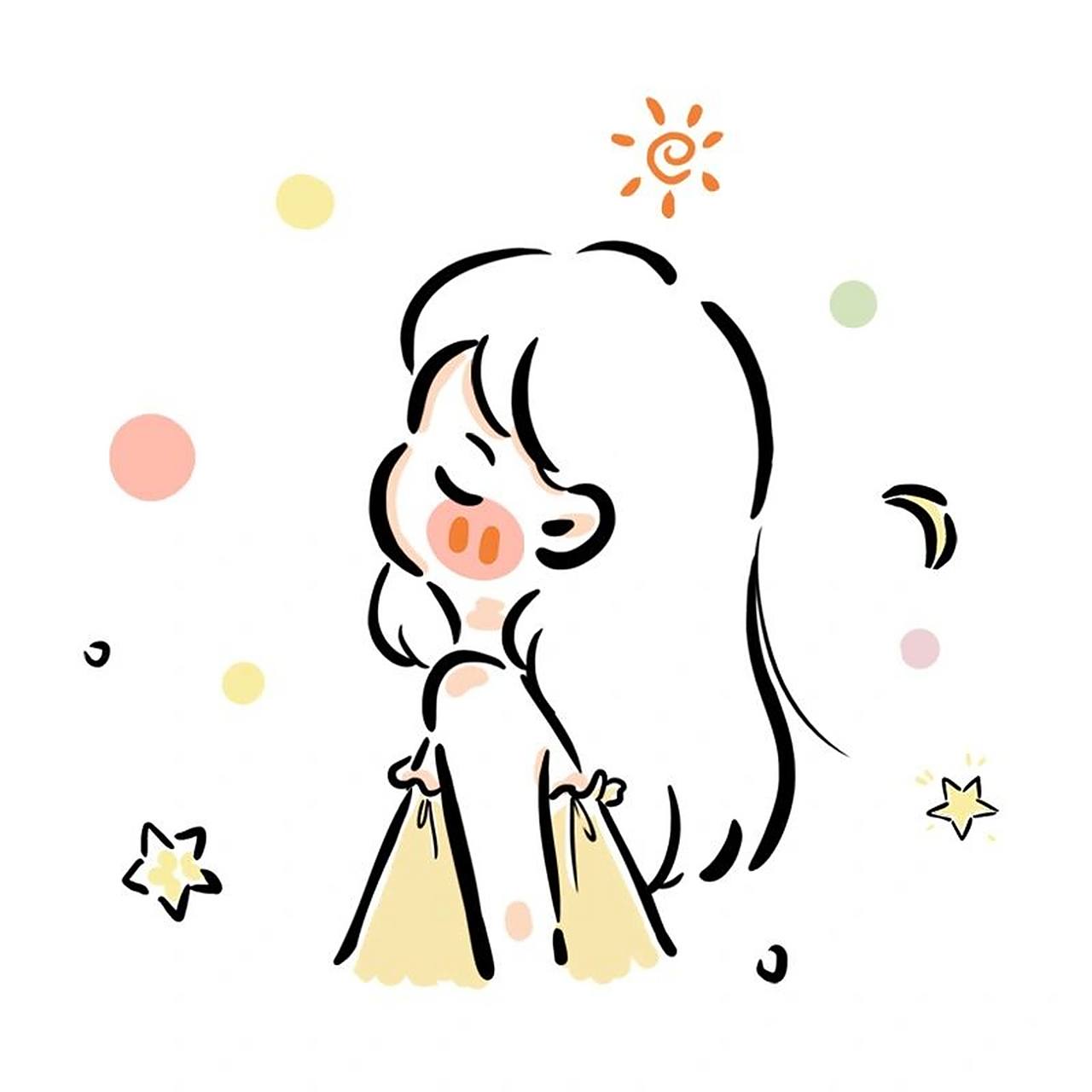 【原创简笔画】93超可爱侧颜杀少女头像 93超可爱侧颜杀少女头像