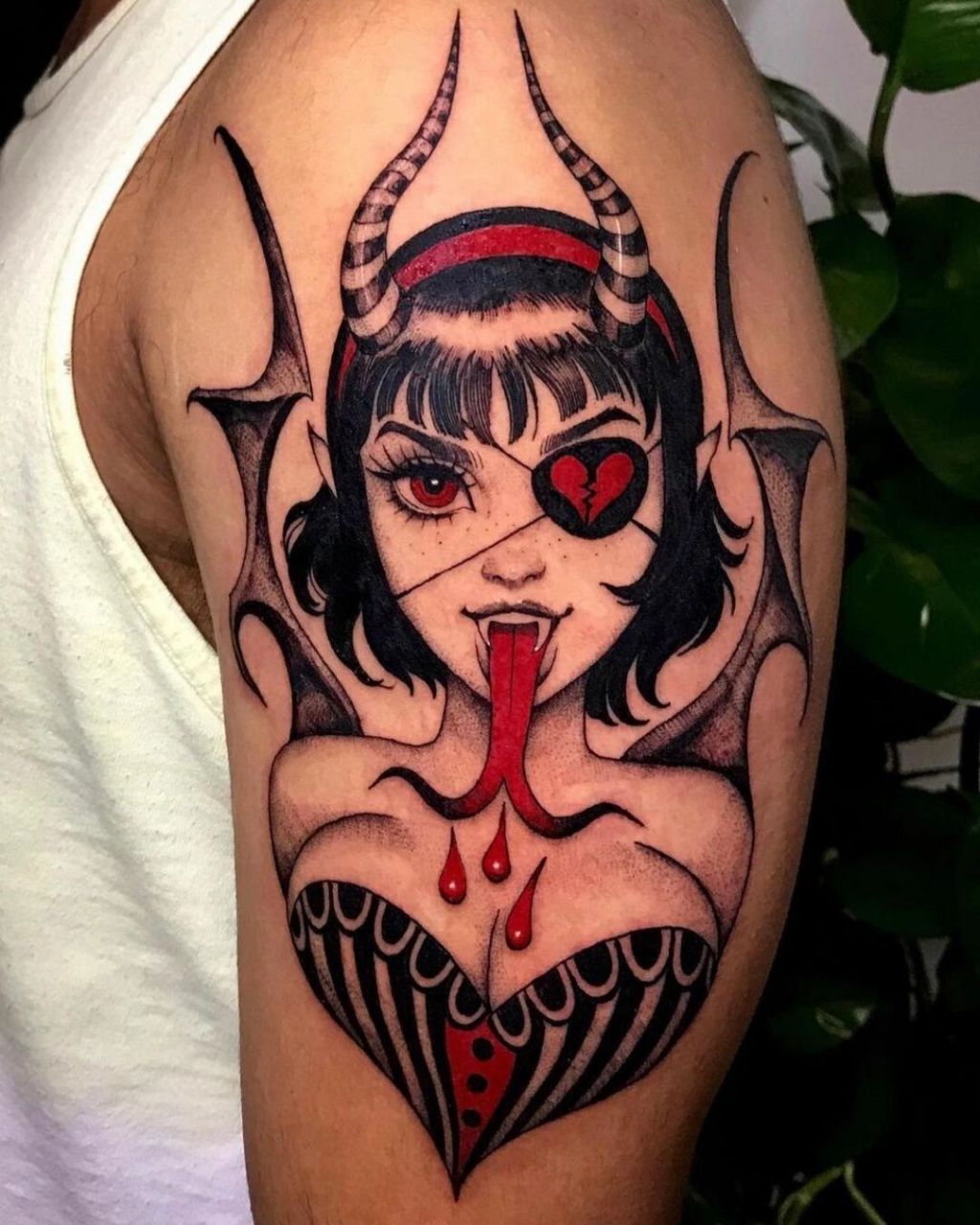 听说只有亚b会喜欢这种风格的纹身 · · · 暗黑纹身#杭州纹身