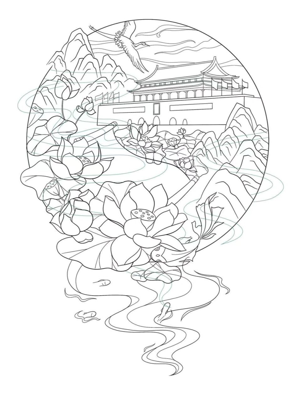 (附线稿) 一个简单的参赛作品～也可以当做公益海报 工具:ps 手绘板