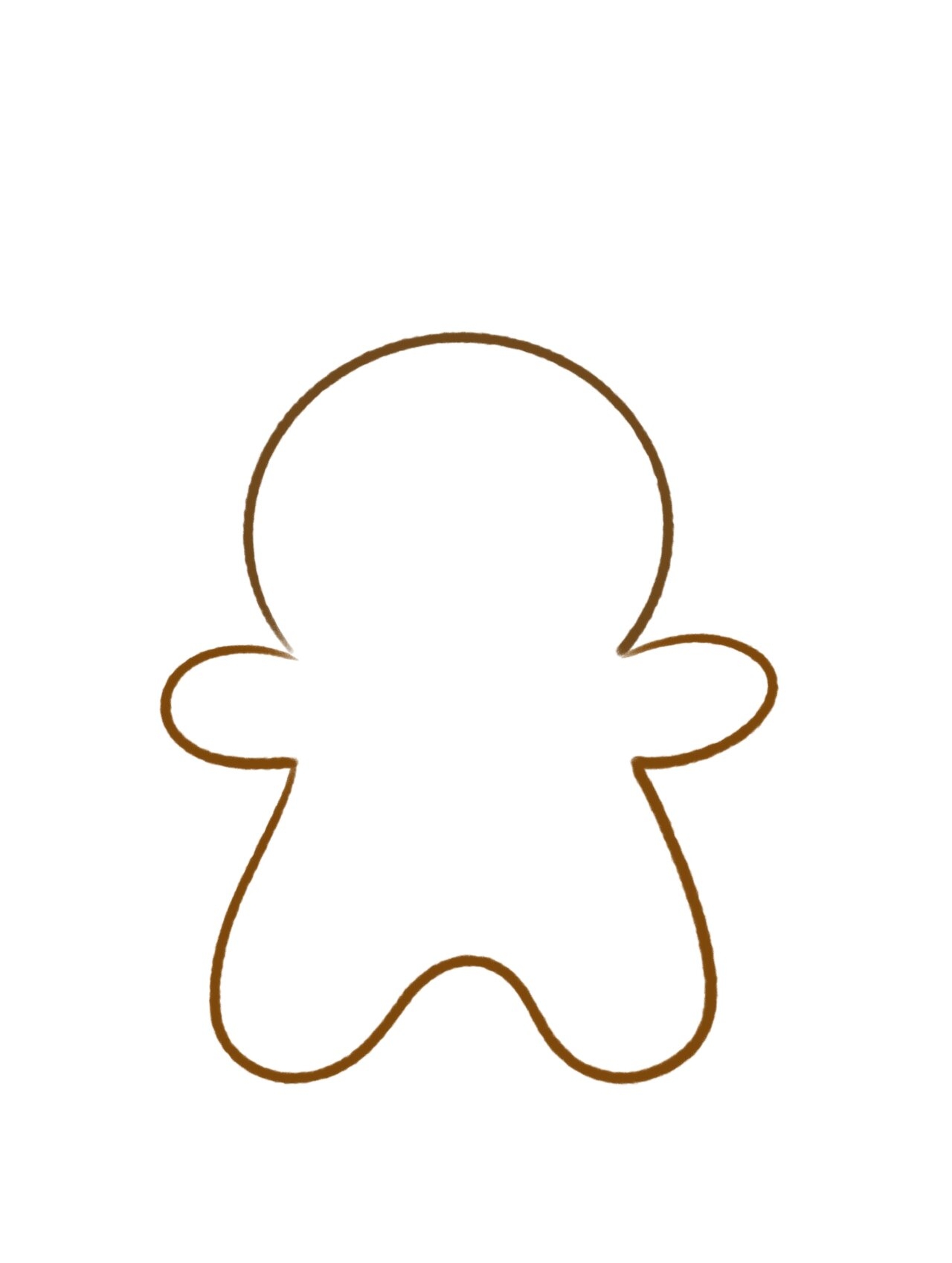 圣诞节原创姜饼人简笔画手账手绘教程图 圣诞节要来啦,可可爱爱的姜饼