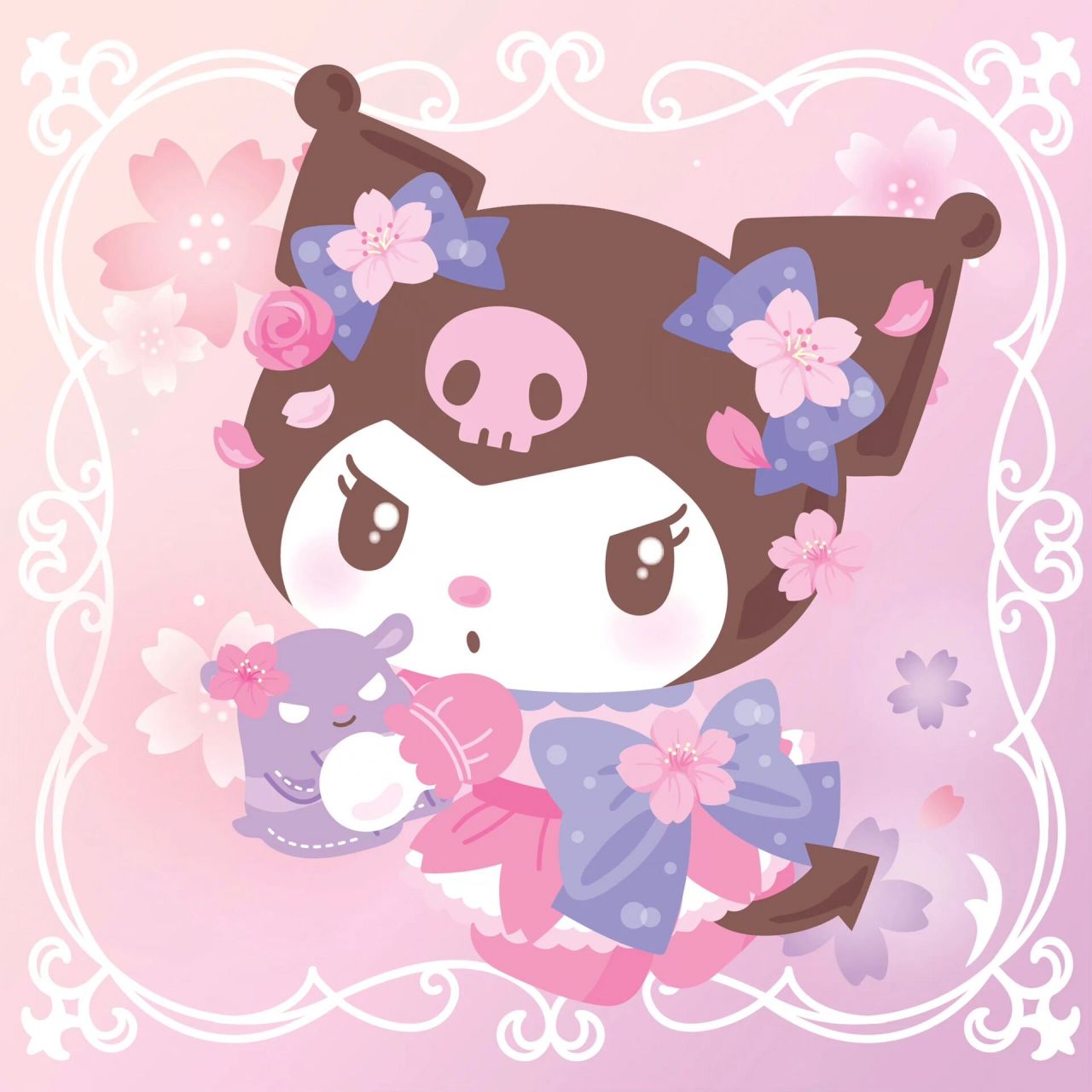 三丽鸥春天樱花头像 每回樱花系列粉嫩地都让我忘记玉桂狗是男孩子啦!