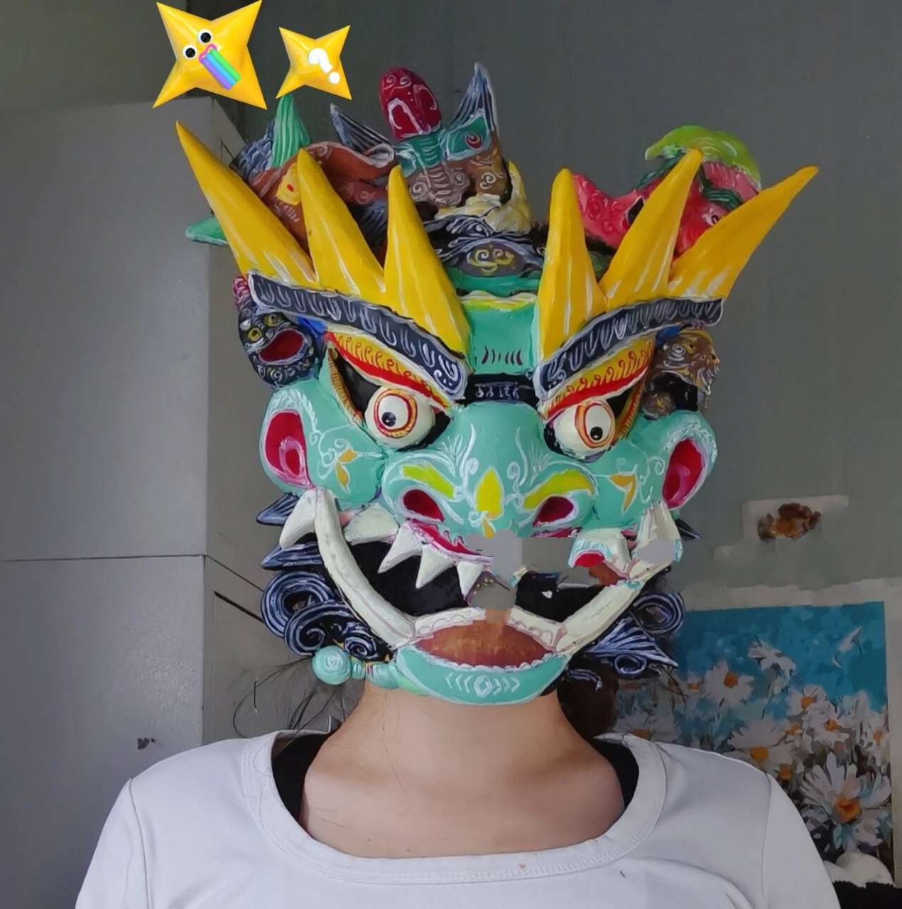 非物质文化遗产—傩面具  超清黏土制作哦～