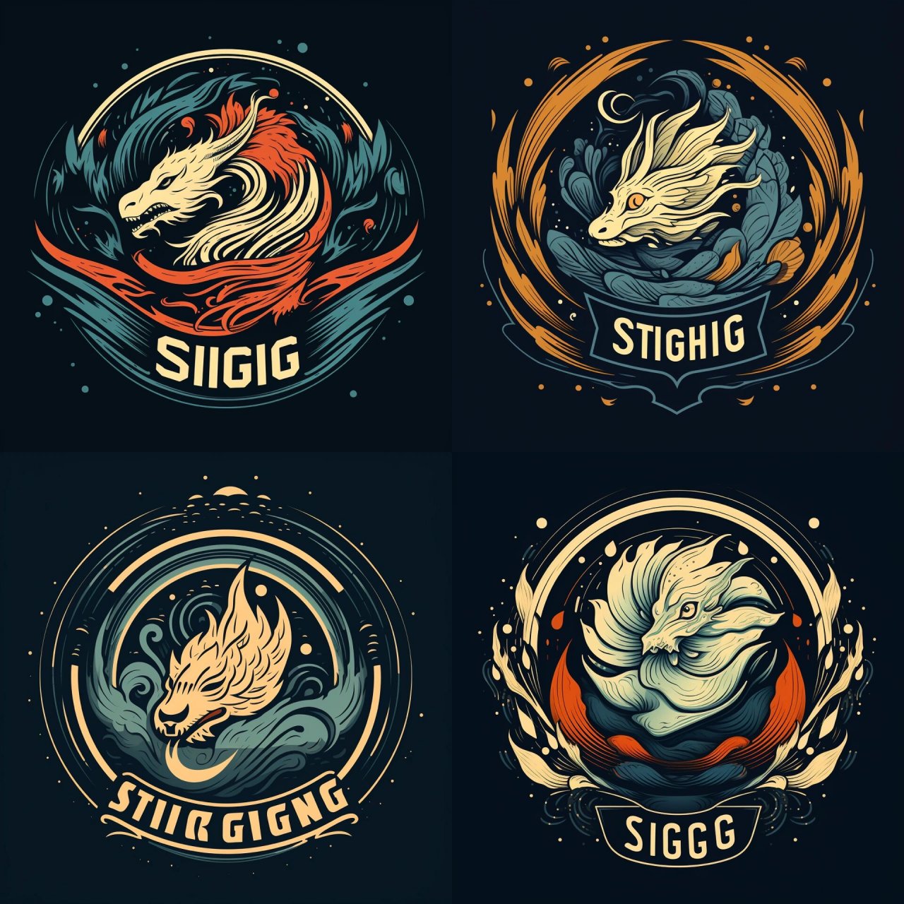 logo设计|潮玩酷炫俱乐部logo头像设计9797 潮玩酷炫动物logo设计