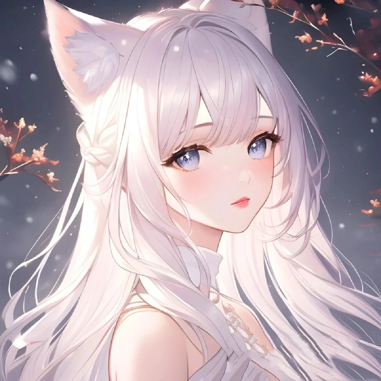 女生动漫狐狸头像哦! 可拿