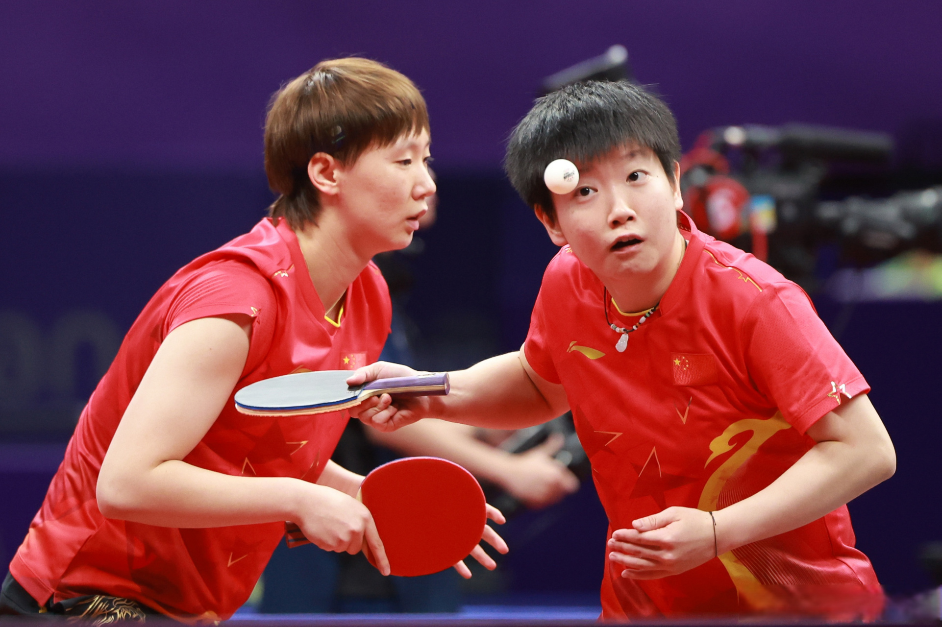 #孙颖莎王曼昱止步女双八强##杭州亚运会#乒乓球项目女子双打四分之一