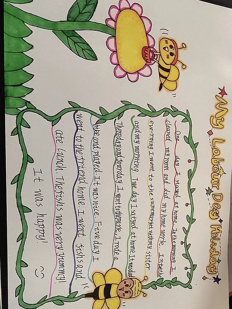 五一劳动节英语手抄报