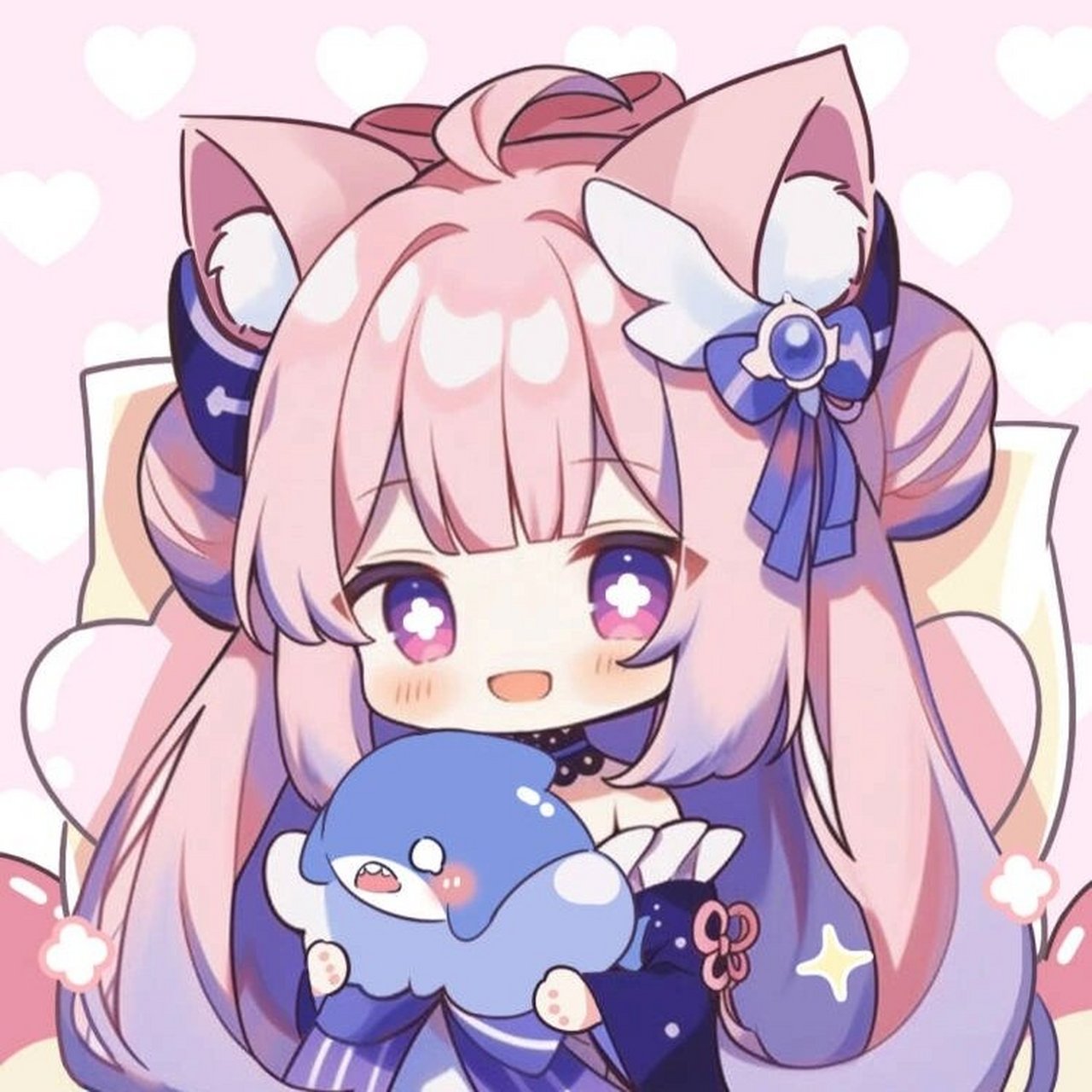 原神|q版心海头像分享~ 珊瑚宫心海主题和组件搭配起来也太好看了吧