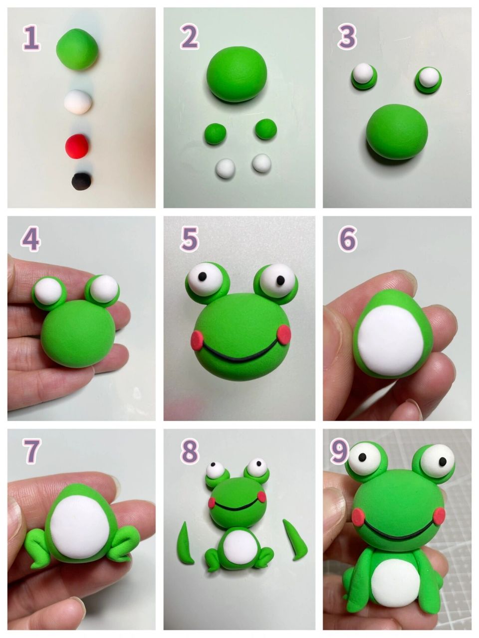 小青蛙手工制作步骤图图片