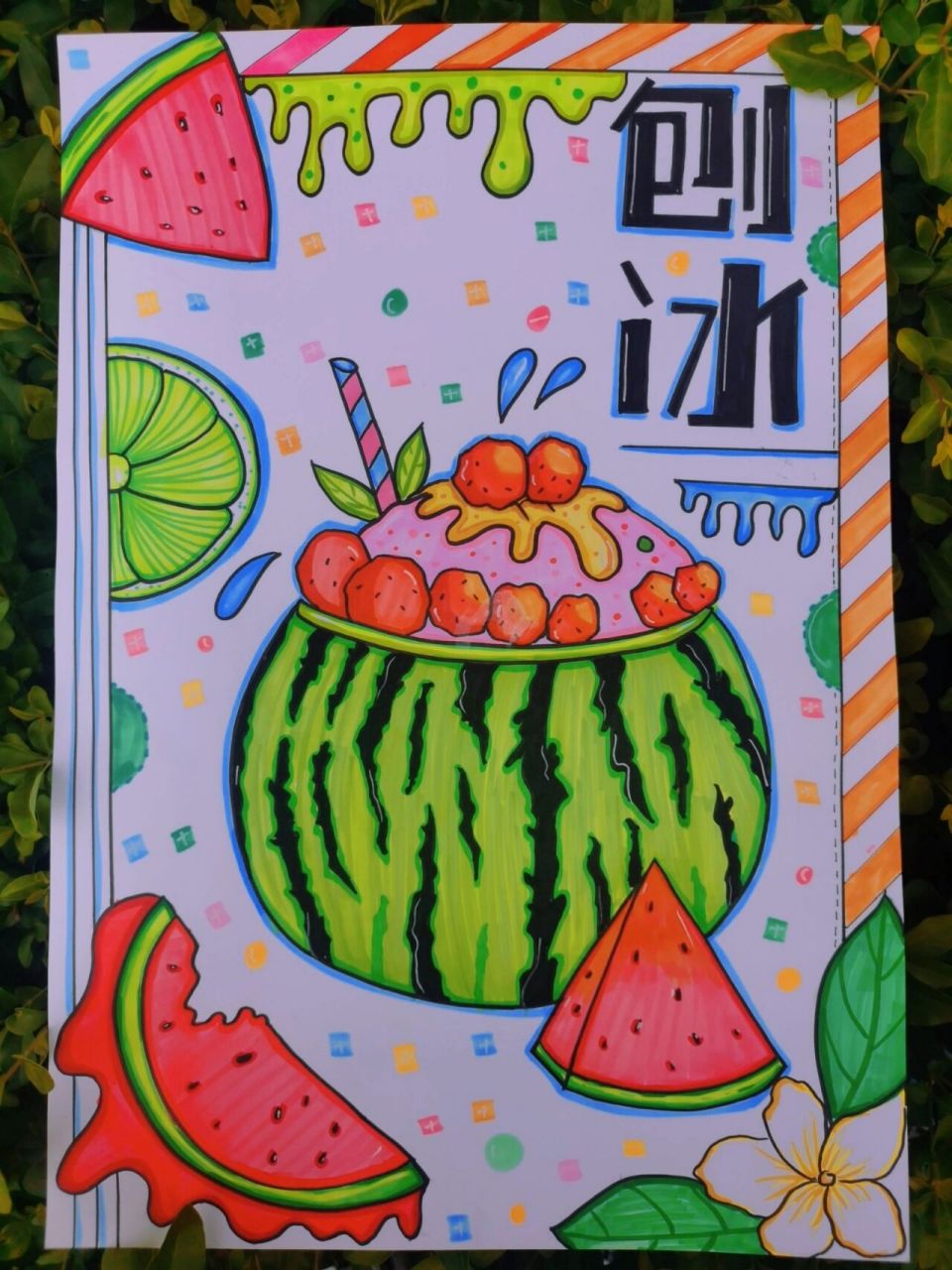 用马克笔上色,最