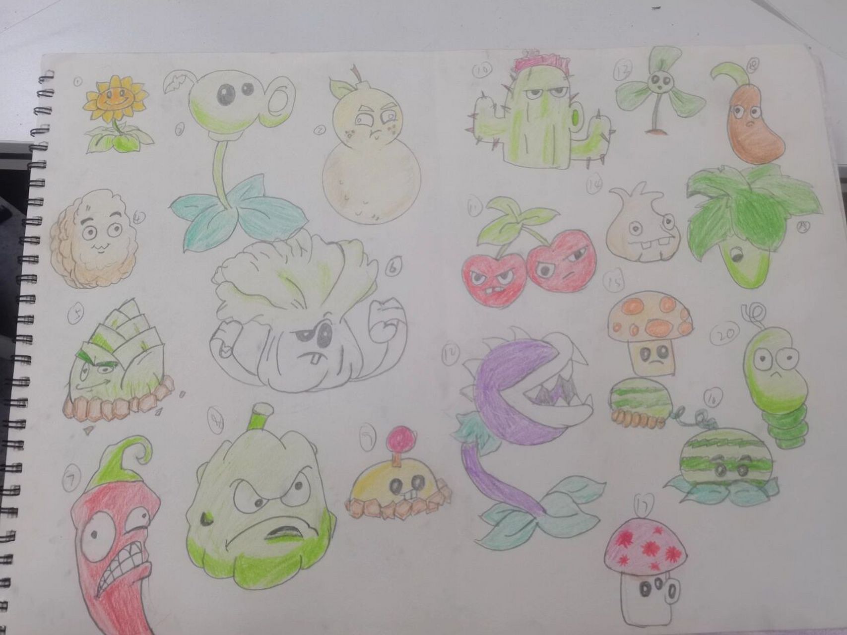 植物简笔画 哈哈哈哈一波植物大战僵尸!