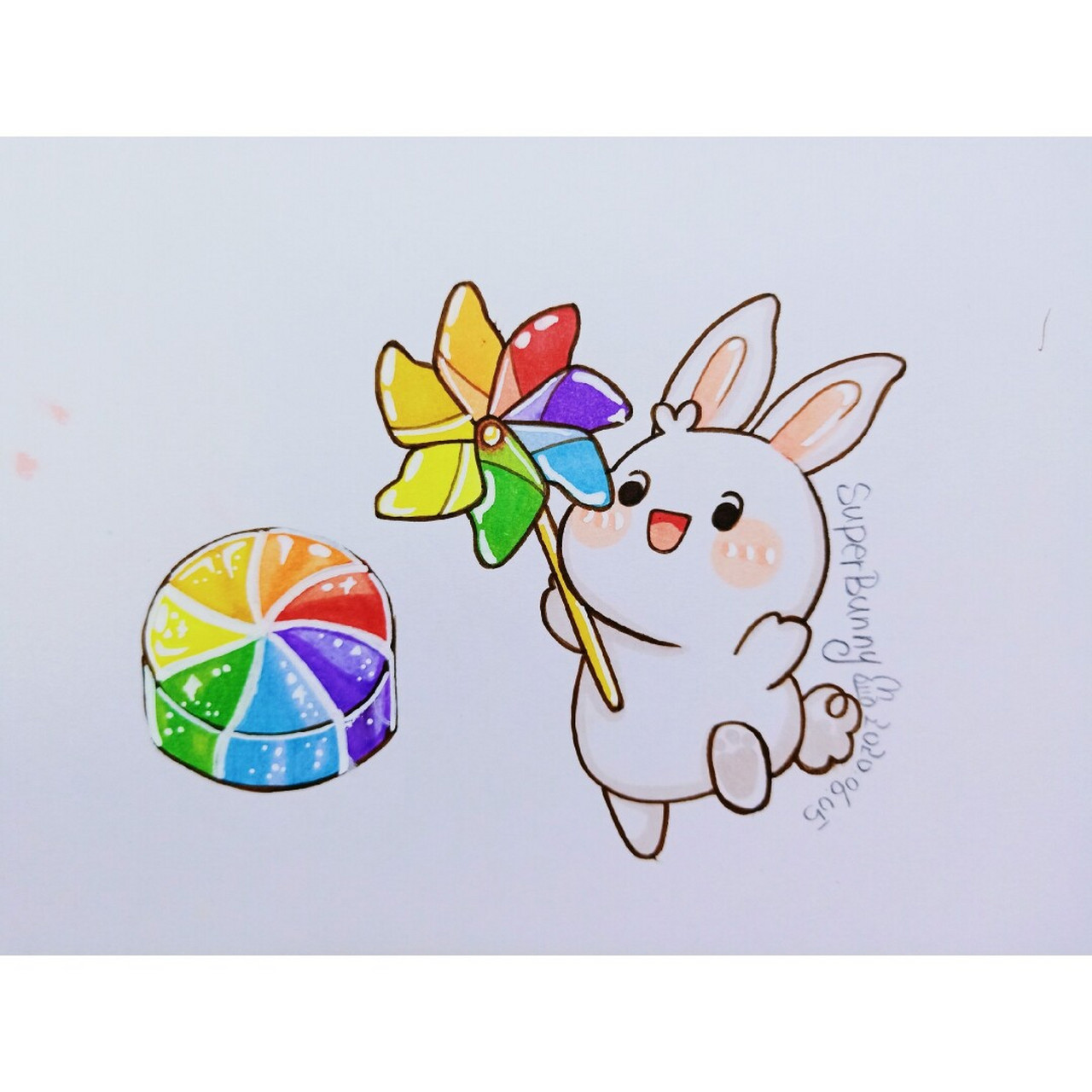 本来想六一发哒~ 去方特玩了没时间哈哈哈 小盆友安利的风车糖, 口味