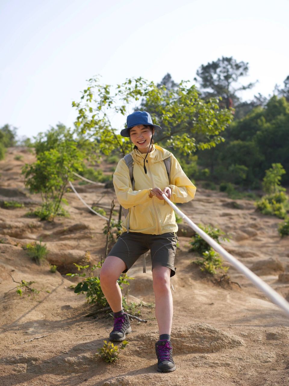 96徒步全程7.5公里左右,累积爬升300米,难度