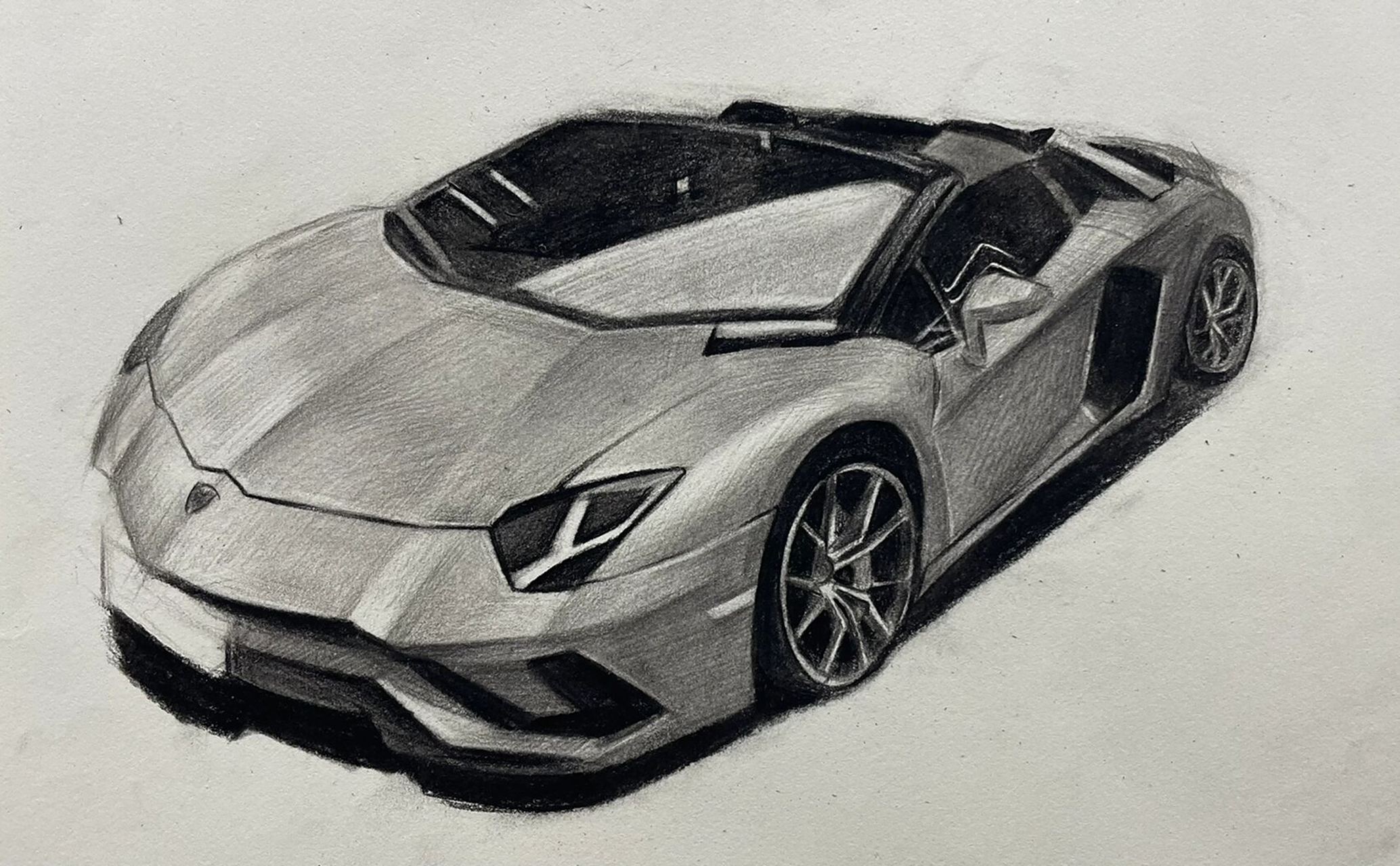 兰博基尼素描 大牛90素描版