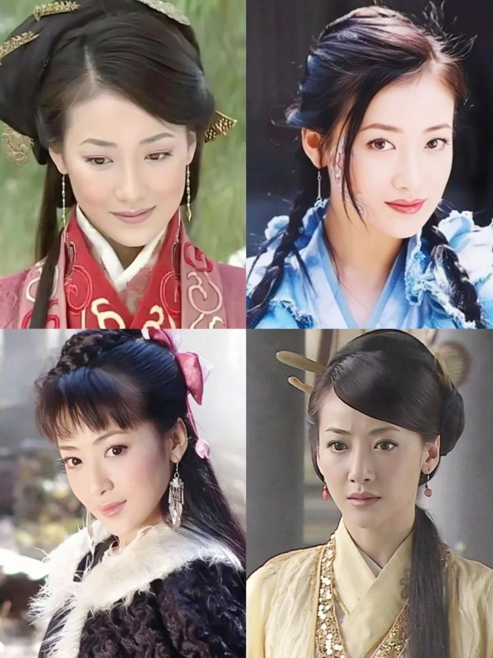 1,2001年《大汉天子》平阳公主 	 2,2003年《倚天屠龙记》殷离 	 3