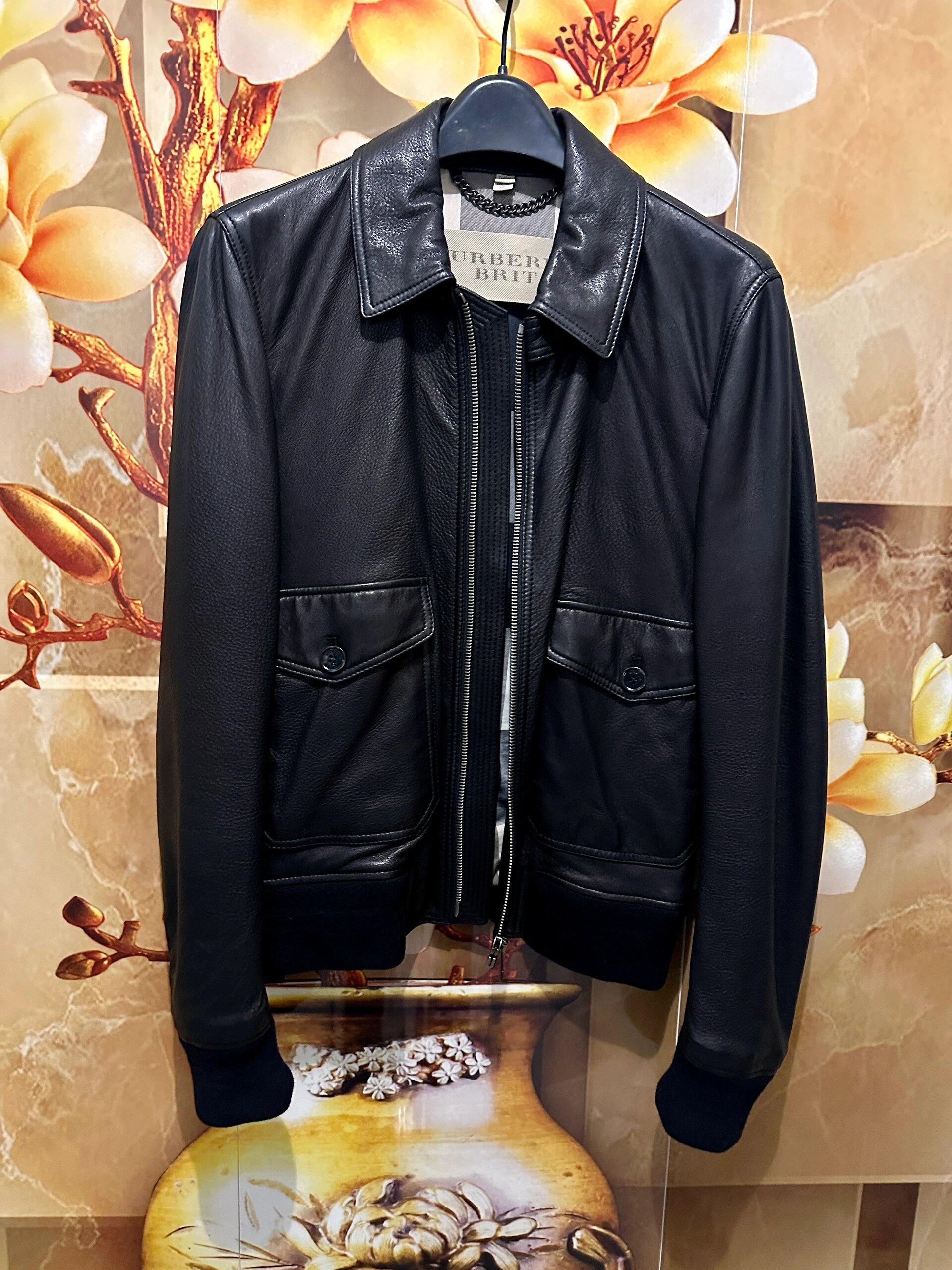 burberry巴宝莉羊皮夹克