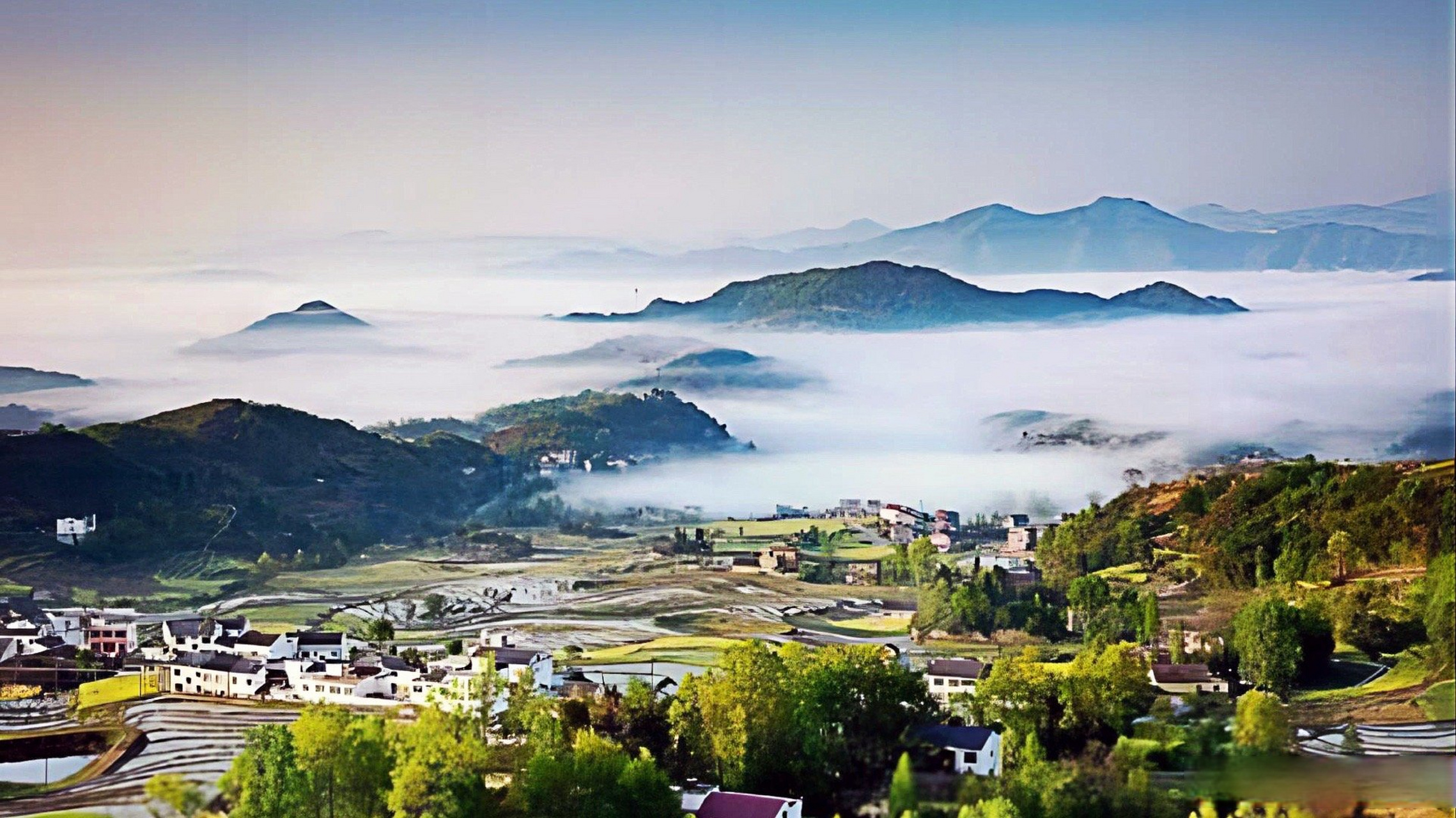 大美衡阳,走进衡东梯田,感受大地艺术之美