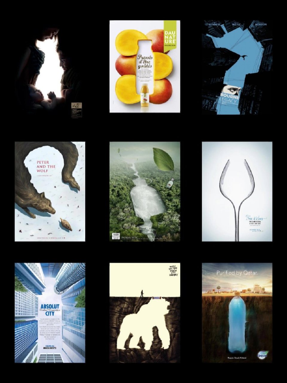 精选9张正负形海报供你参考,希望你能从