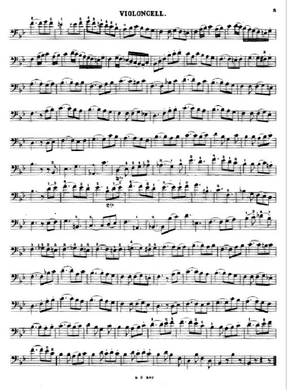 【乐谱分享】伦堡降b大调第一大提琴奏鸣曲 romberg cello sonata