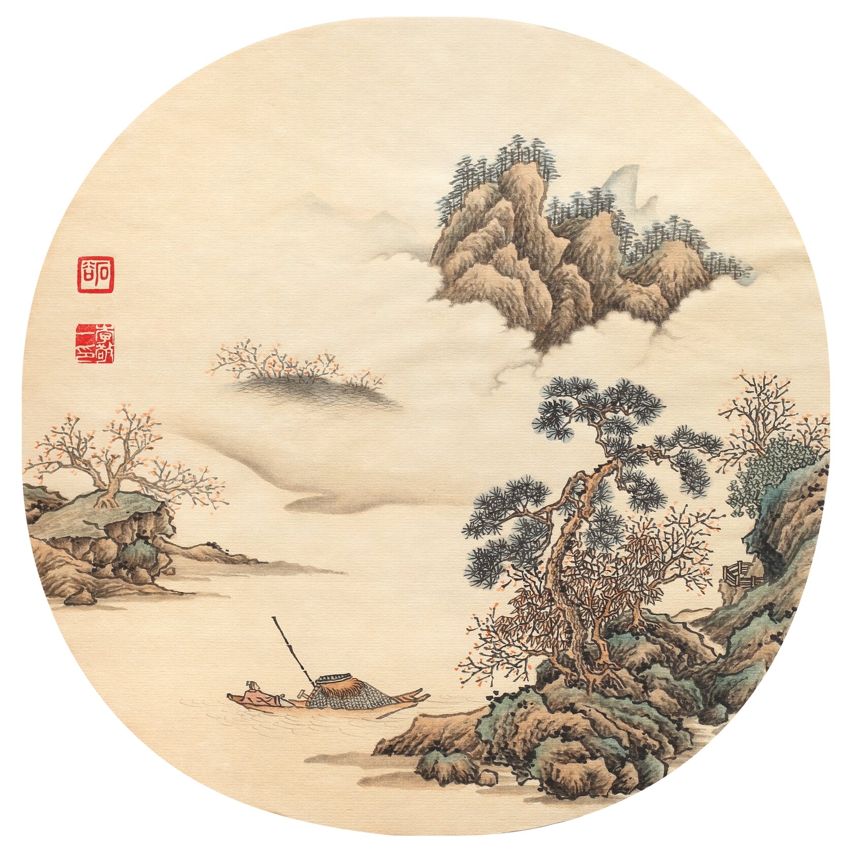 山水画 |  上镣 