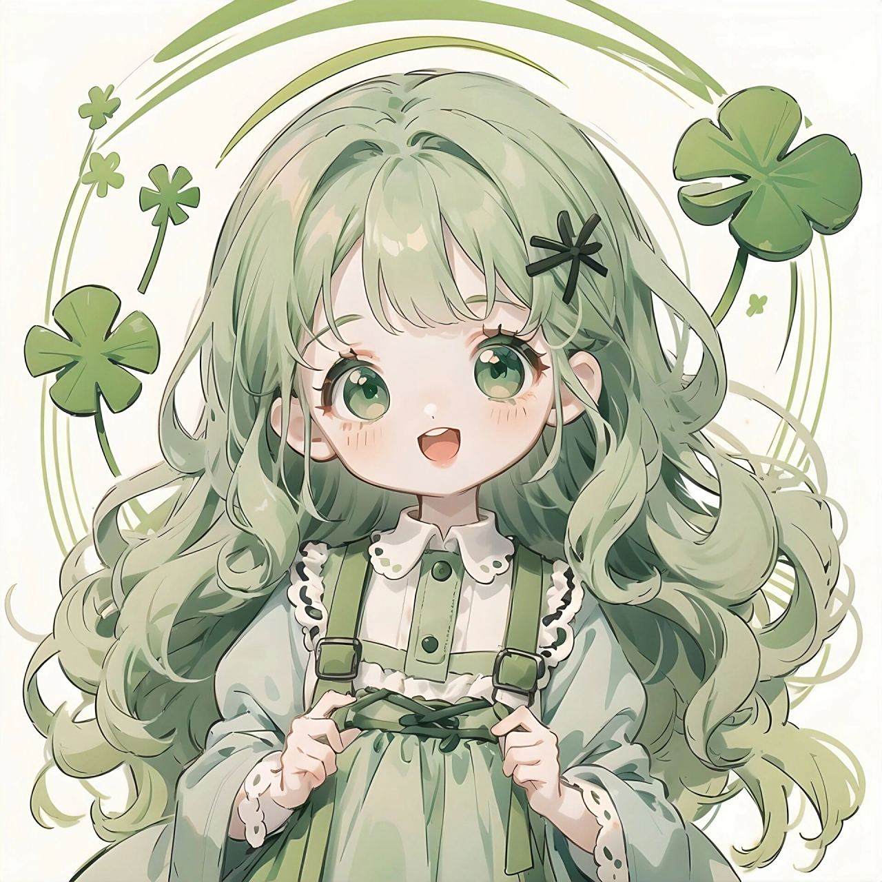 女生头像|四叶草女孩 可爱的四叶草女孩头像更新啦