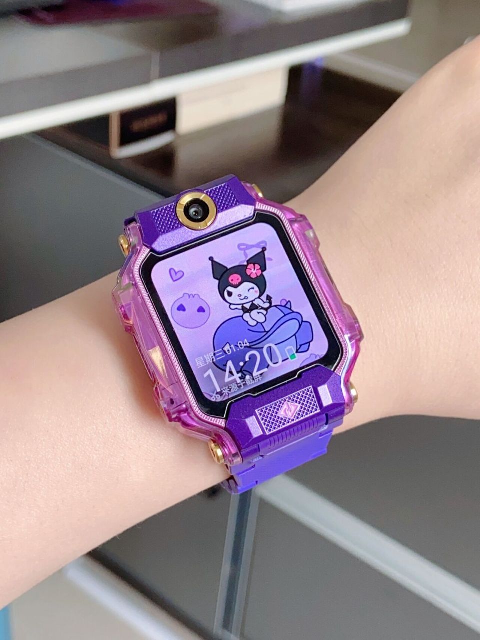 小天才电话手表无水印壁纸分享来啦~ 喜欢这个库洛米壁纸的宝宝们后台