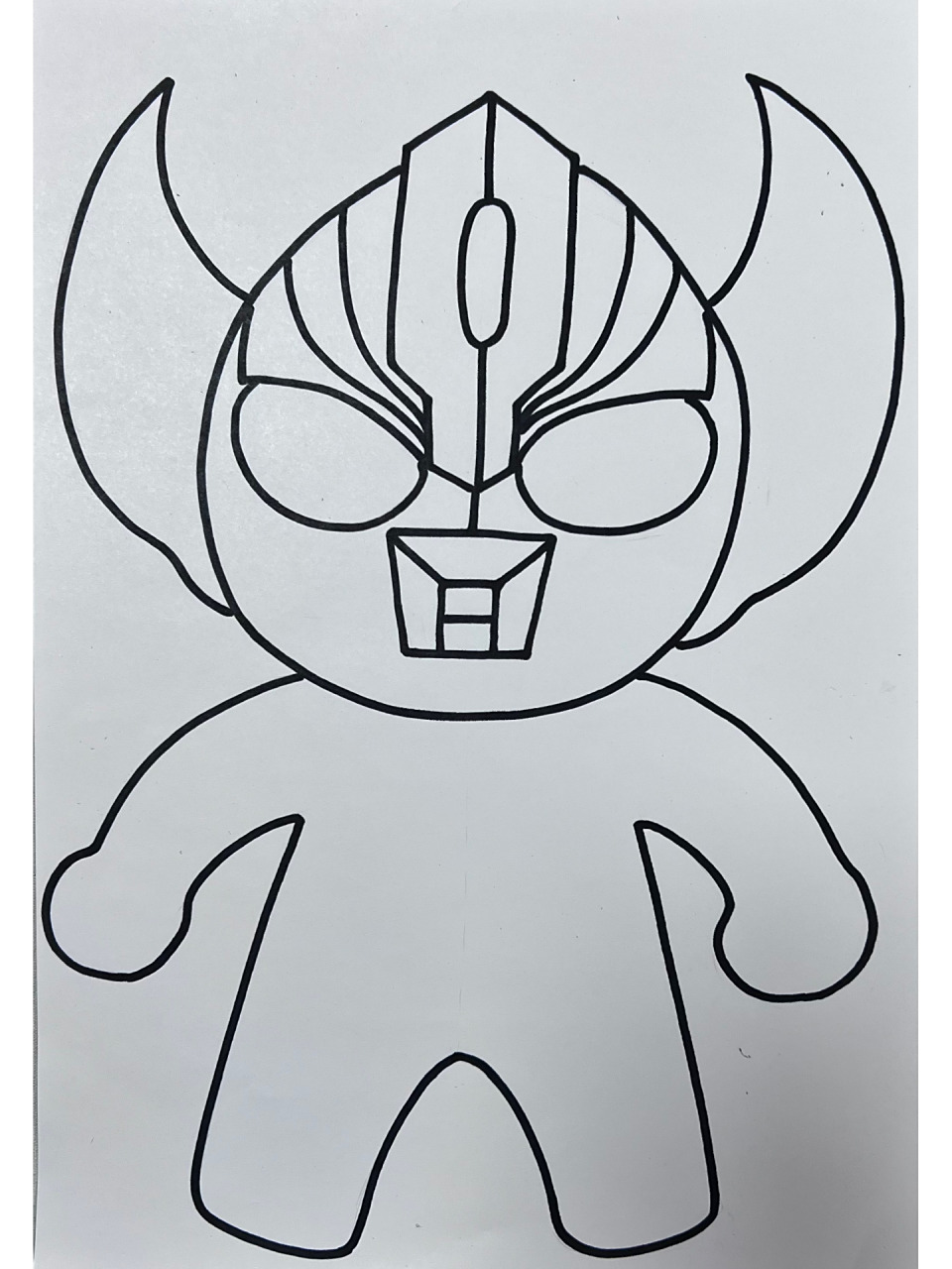 儿童创意绘画《奥特曼》  儿童创意绘画5-7岁