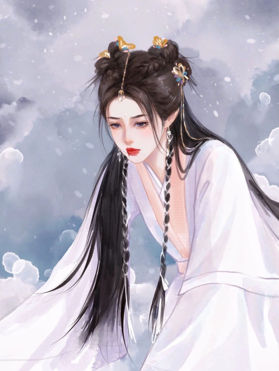 《长月烬明》黎苏苏澹台烬插画头像 前程散尽,今生陌路,这便是你我该