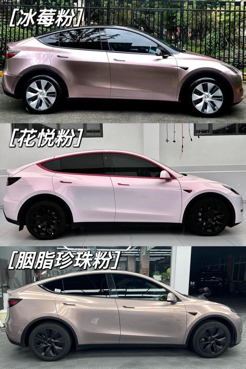 特斯拉model y改色案例图片