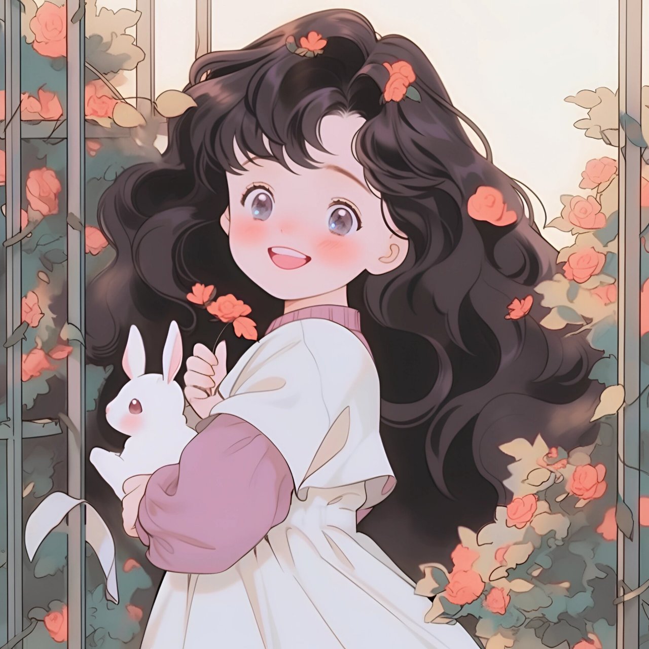 可爱小女孩‖卡哇伊小女孩头像 属于卡哇伊小女孩独有的浪漫头像