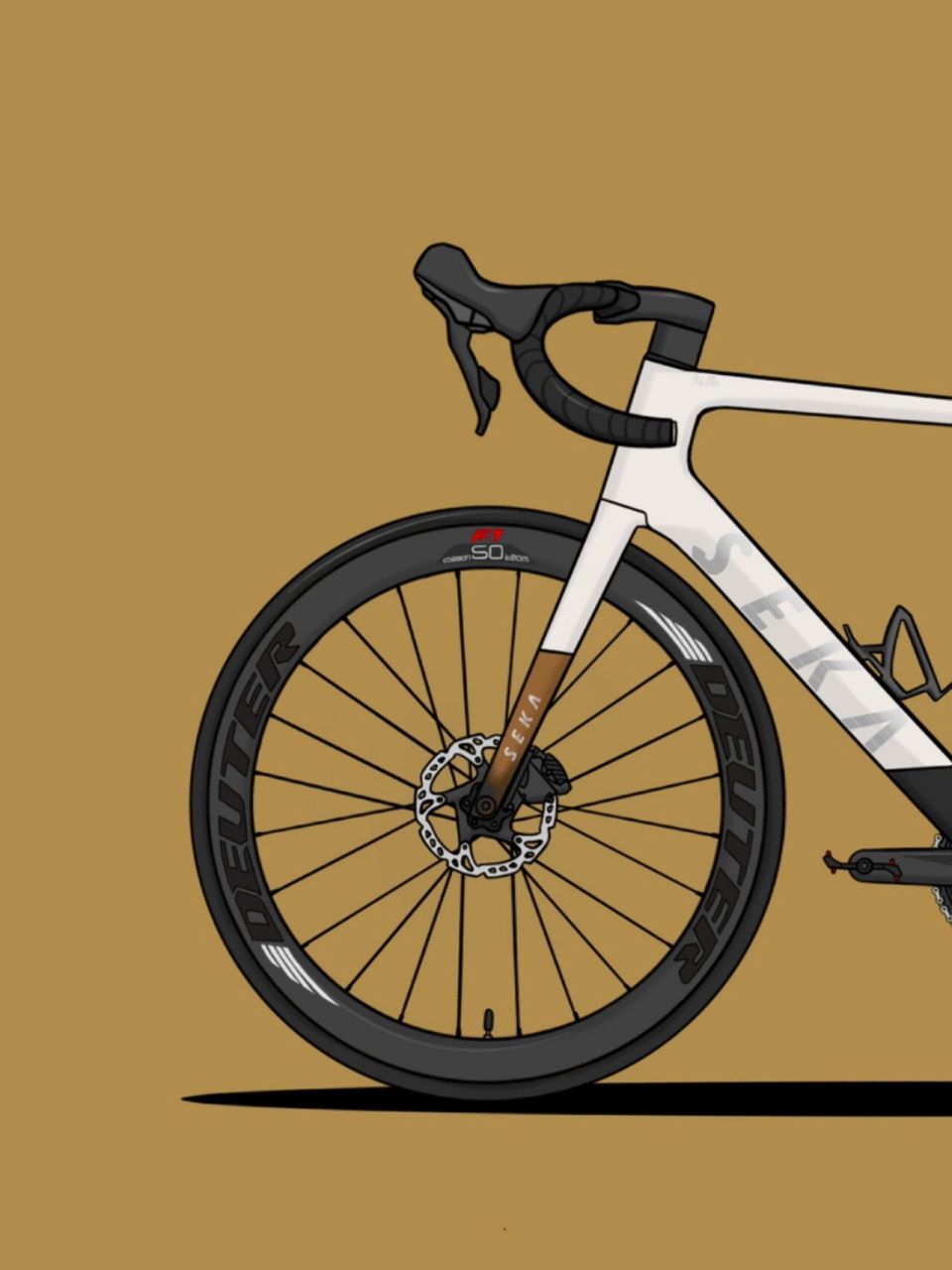 给朋友画的公路车 来一个不一样的画风 公路车手绘 	 喜欢可以找我