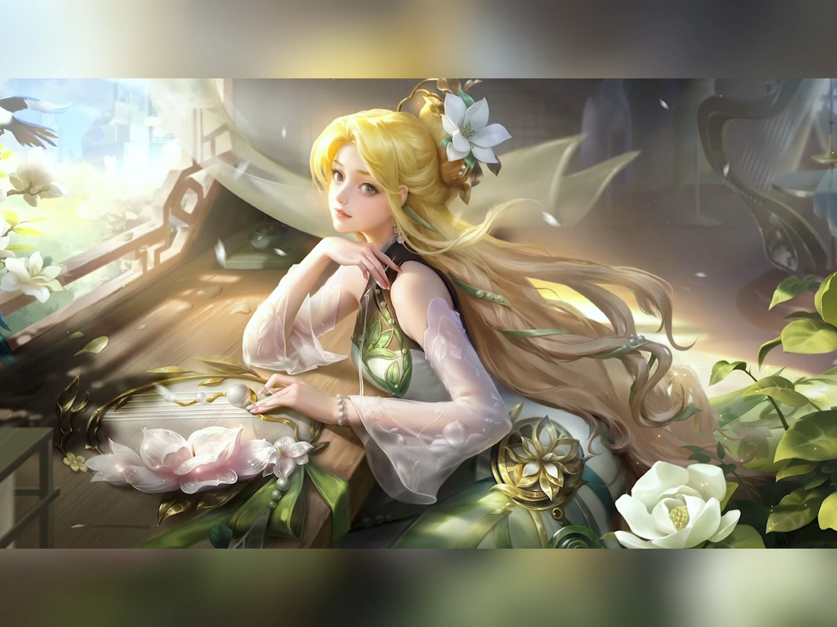 王昭君星元皮肤 王昭君星元皮肤乞巧织春出场动画和局内技能特效.