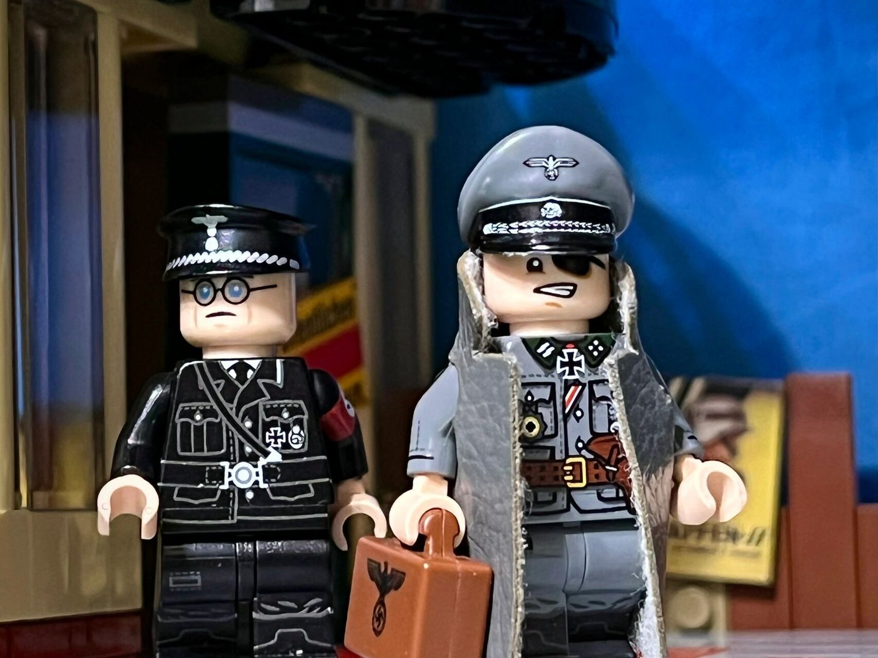 乐高二战德军ss少校&盖世太保 臭名昭著的二战德国ss,1946年被纽伦堡