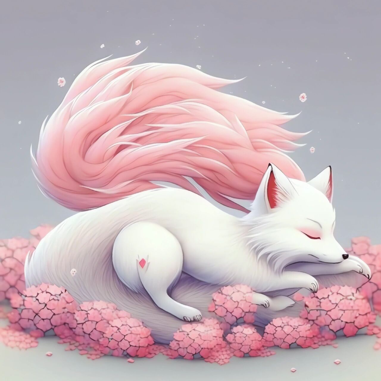 ai绘画"关键词"小狐仙 愿你遍历山河,觉得人间值得.