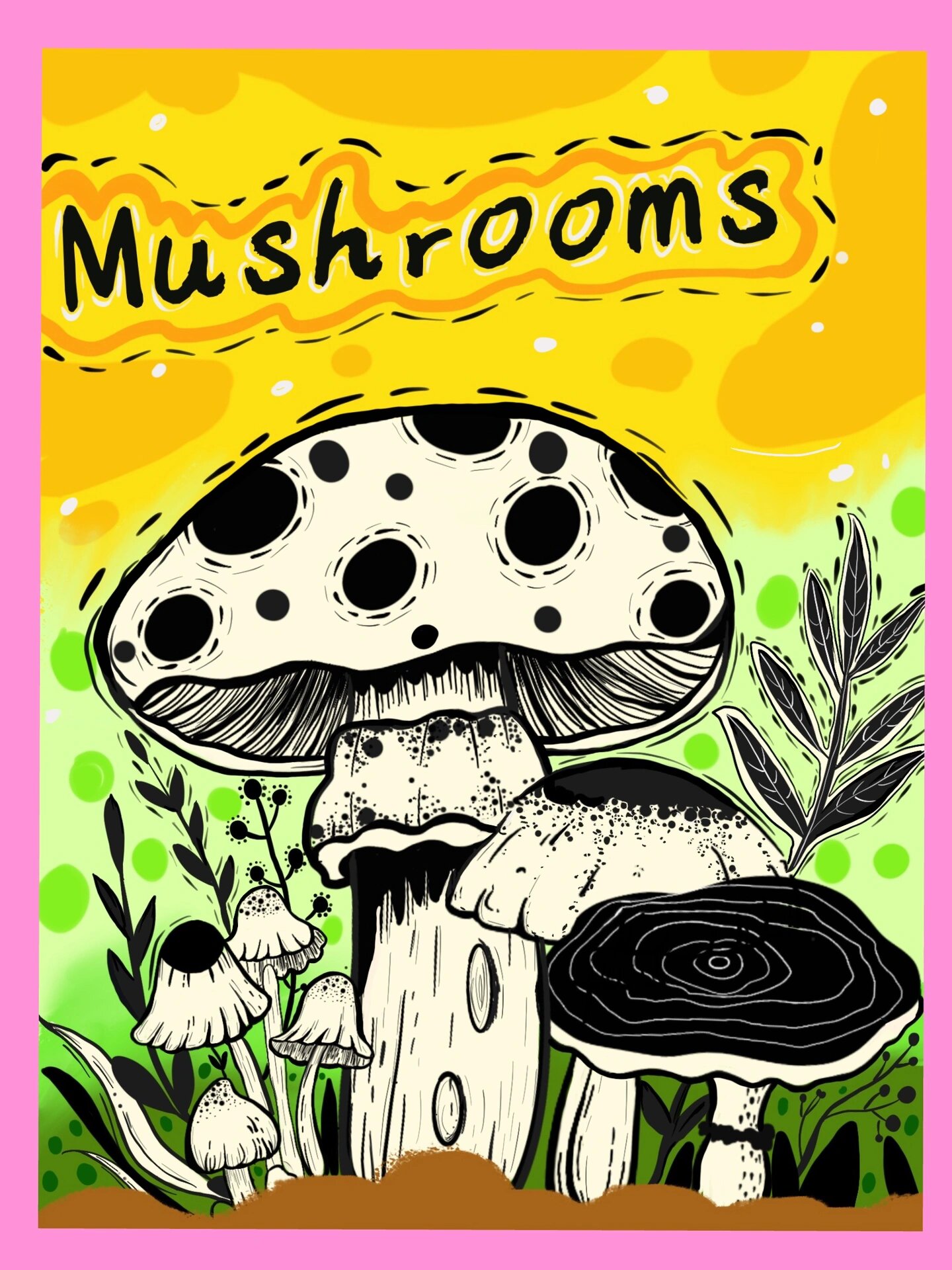 创意美术——《蘑菇》