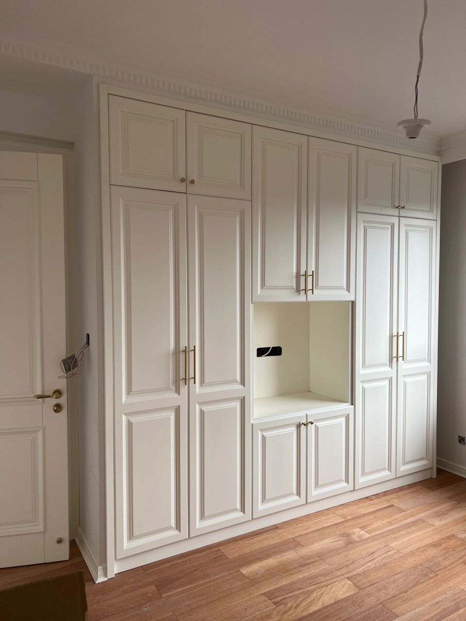 45090一平 泰国橡胶木实木烤漆柜门 奶呼呼的柜门 混油烤漆工艺